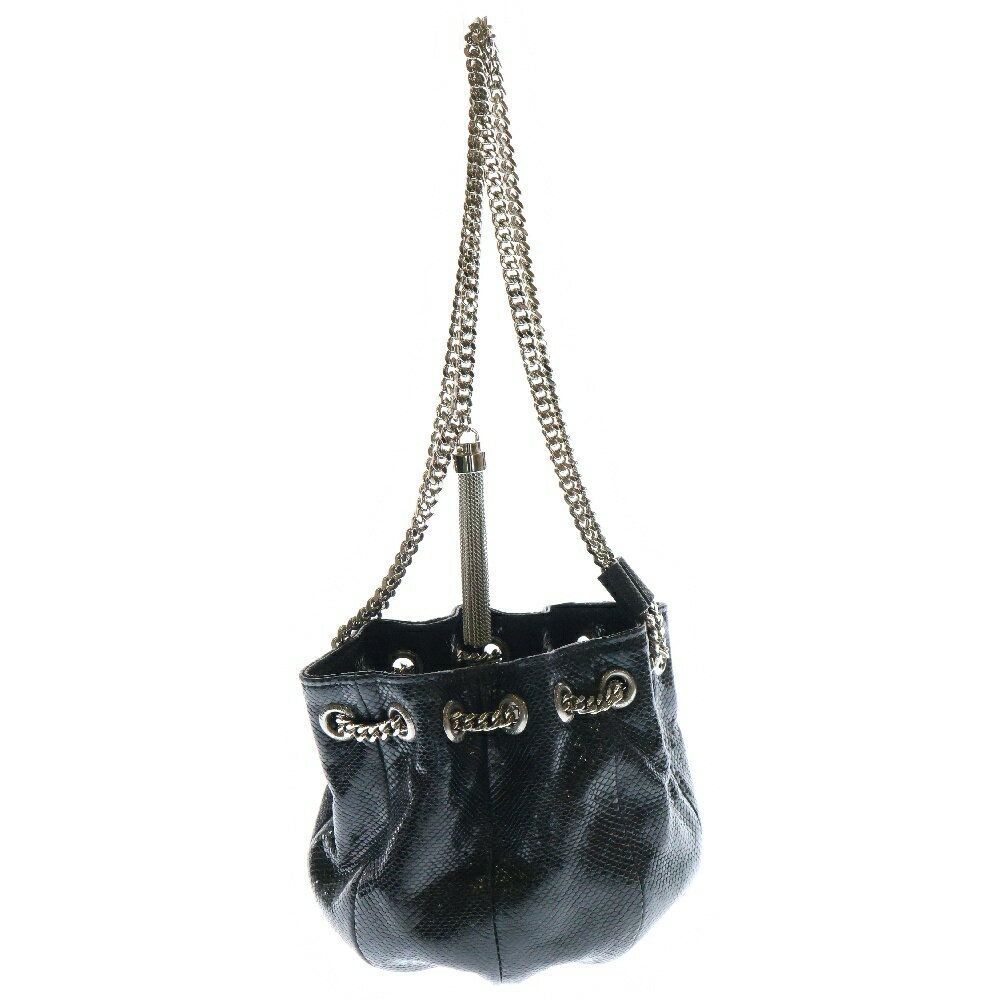 Saint Laurent Python Bag Drawstring Paris Chain B… - image 1